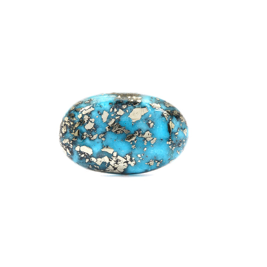 Irani Turquoise (Firoza) Oval 8.00 Cts (8.80 Ratti)