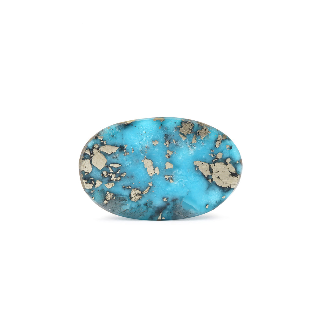 Irani Turquoise (Firoza) Oval 8.00 Cts (8.80 Ratti)