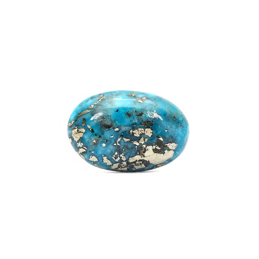 Certified Nishapuri Turquoise (Firoza) Oval 10.78 Cts (11.86 Ratti)