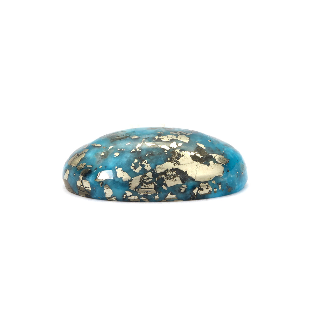 Certified Nishapuri Turquoise (Firoza) Oval 10.78 Cts (11.86 Ratti)