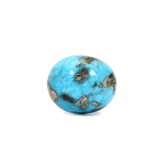 Irani Turquoise (Firoza) Oval 22.55 Cts (24.81 Ratti)