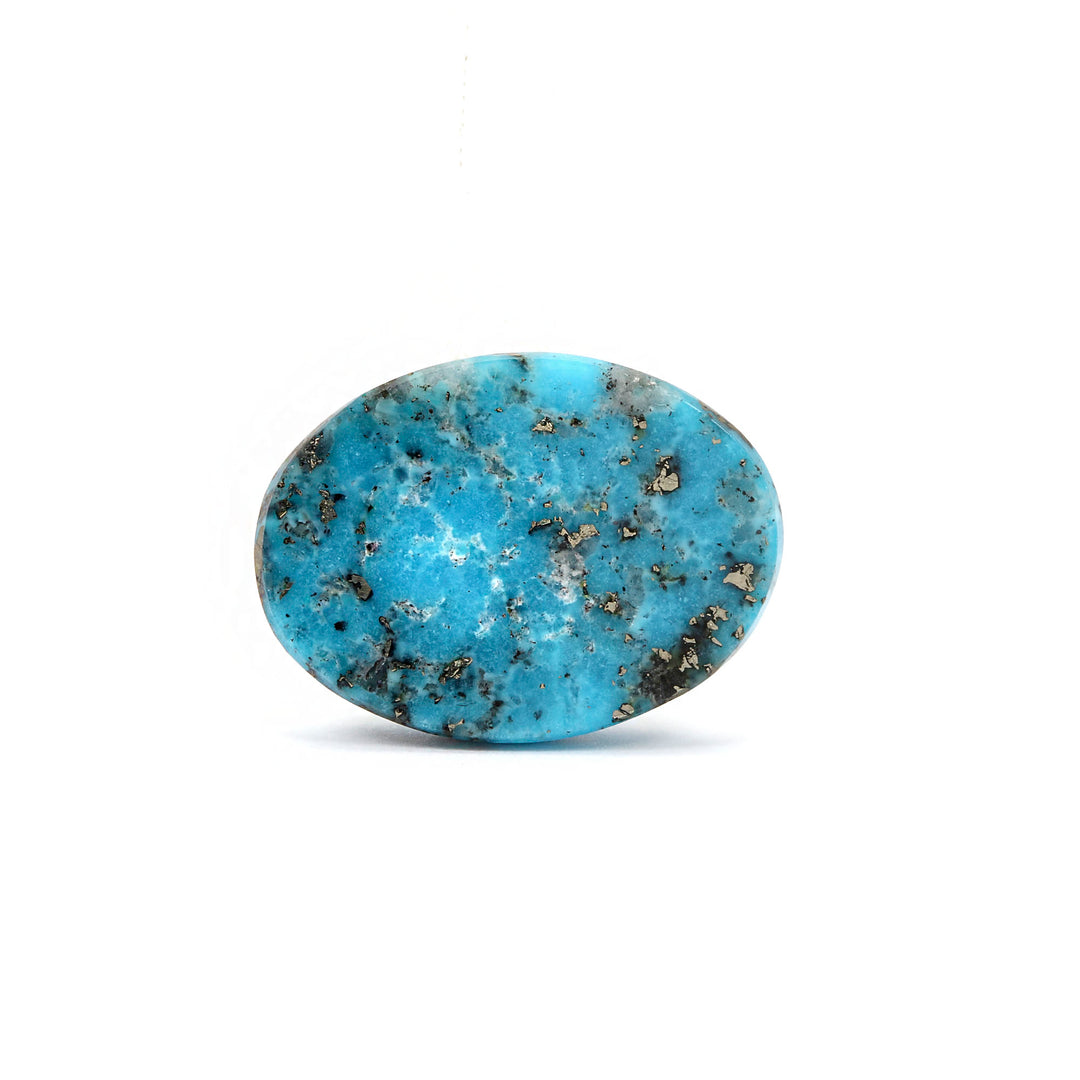 Irani Turquoise (Firoza) Oval 9.43 Cts (10.37 Ratti)