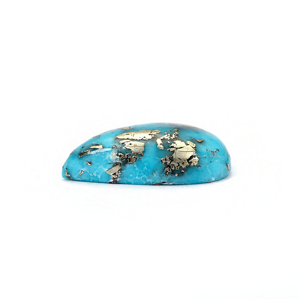 Certified Nishapuri Turquoise (Firoza) Oval 5.82 Cts (6.40 Ratti) CNZI90
