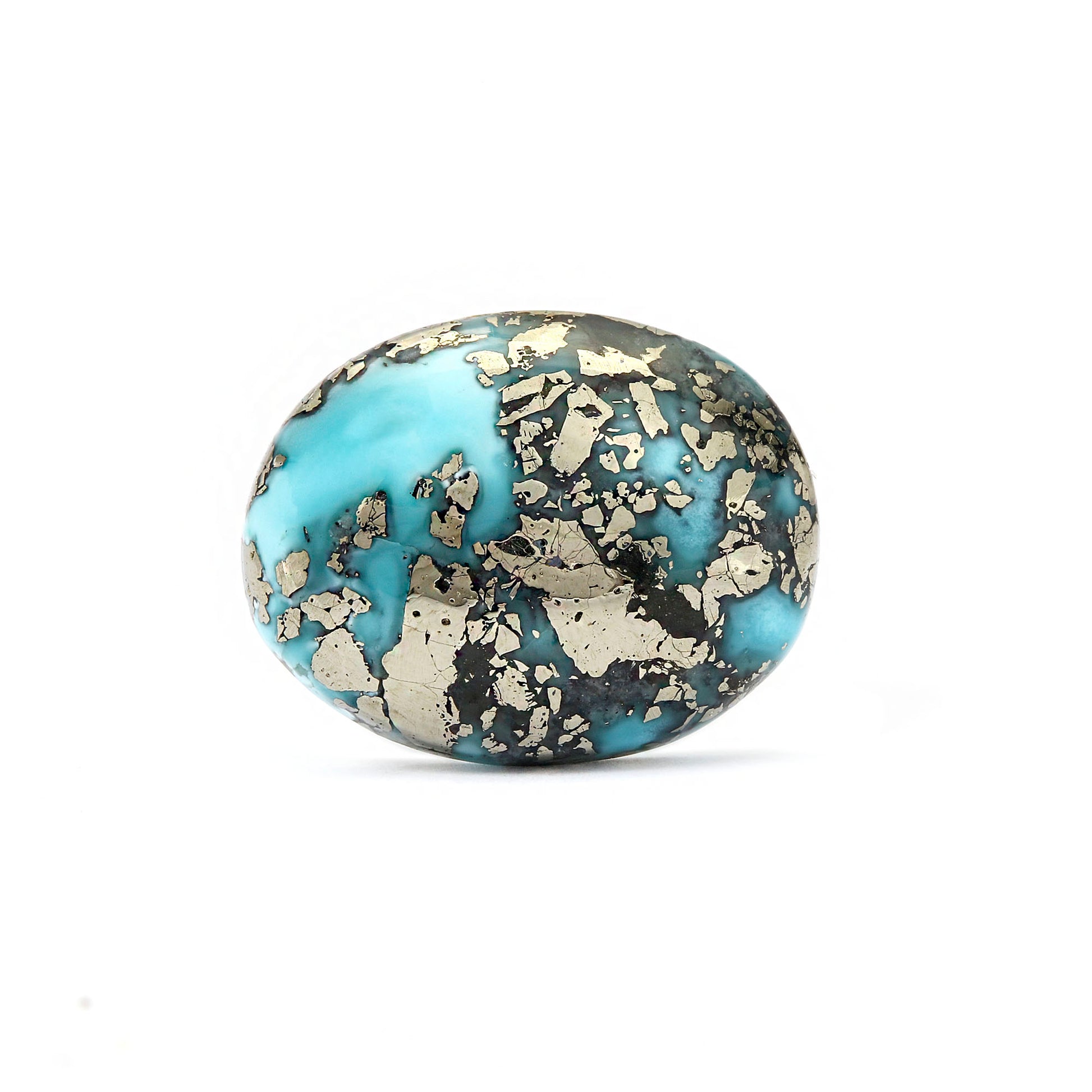 Irani Turquoise (Firoza) Oval 10.99 Cts (12.09 Ratti)