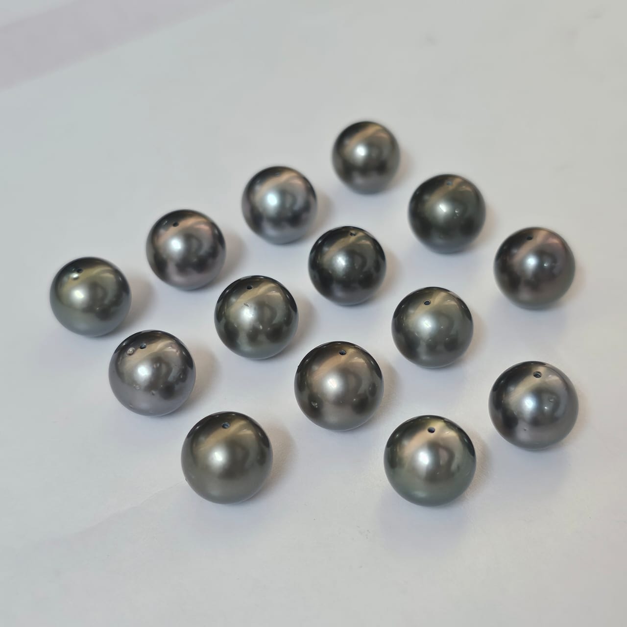 Tahitian Black Pearl 11-12mm Drilled 9.40 Carats (10.34 Ratti) TR0348