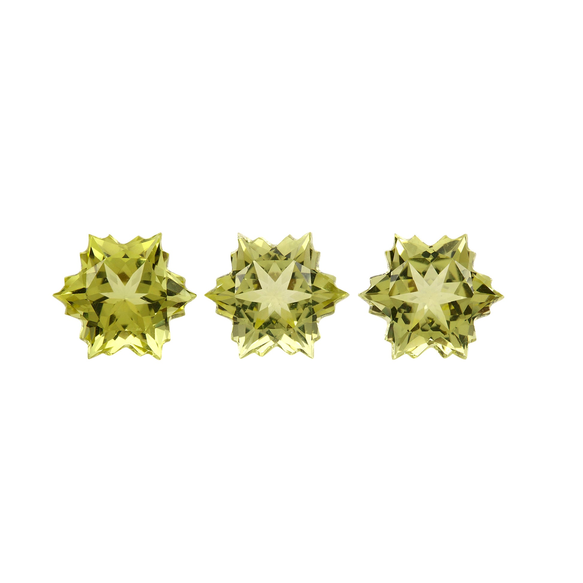 Lemon Quartz Snowflake Cut 9.50mm 3.80 Carats