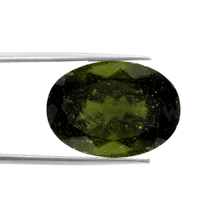 Certified Moldavite (Oval 18x13mm) 10.30 Carats Close Out