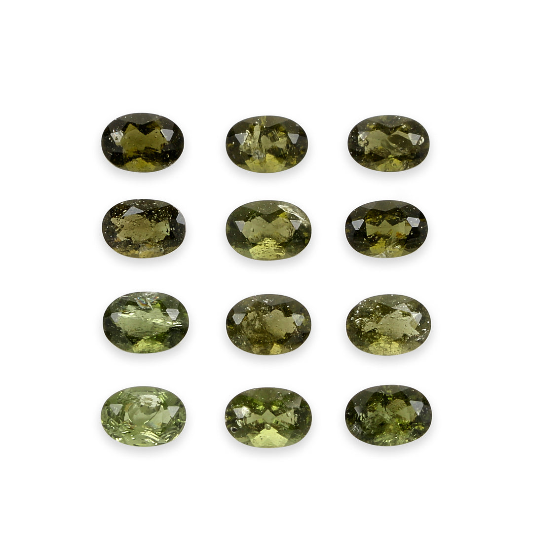 5Pc Lot Moldavite Close Out 7x5mm 3.20 Carats