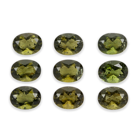 2Pc Lot Moldavite Close Out 8x6mm 2.00 Carats