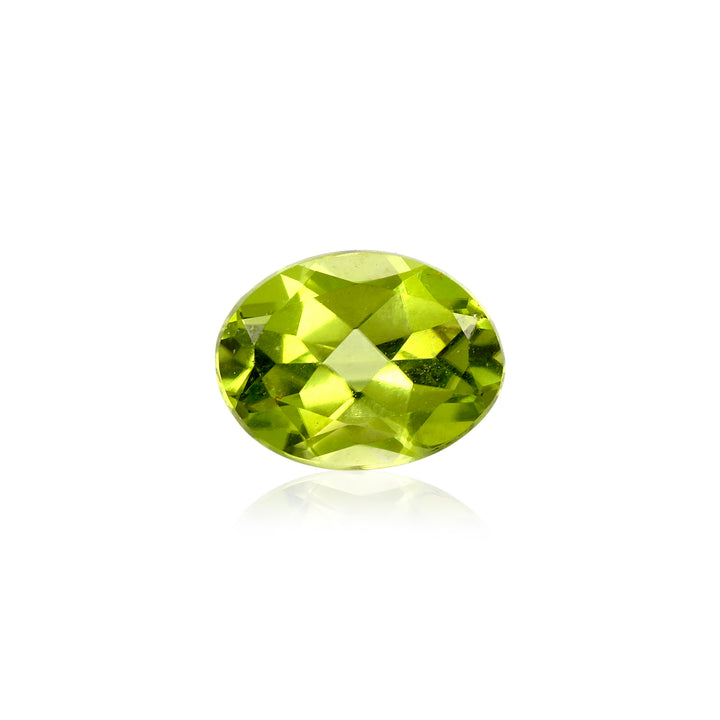 Certified Peridot Oval 1.57 Carats