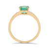 Emerald and Diamond Ring in 14KY Gold(ULNK13E)