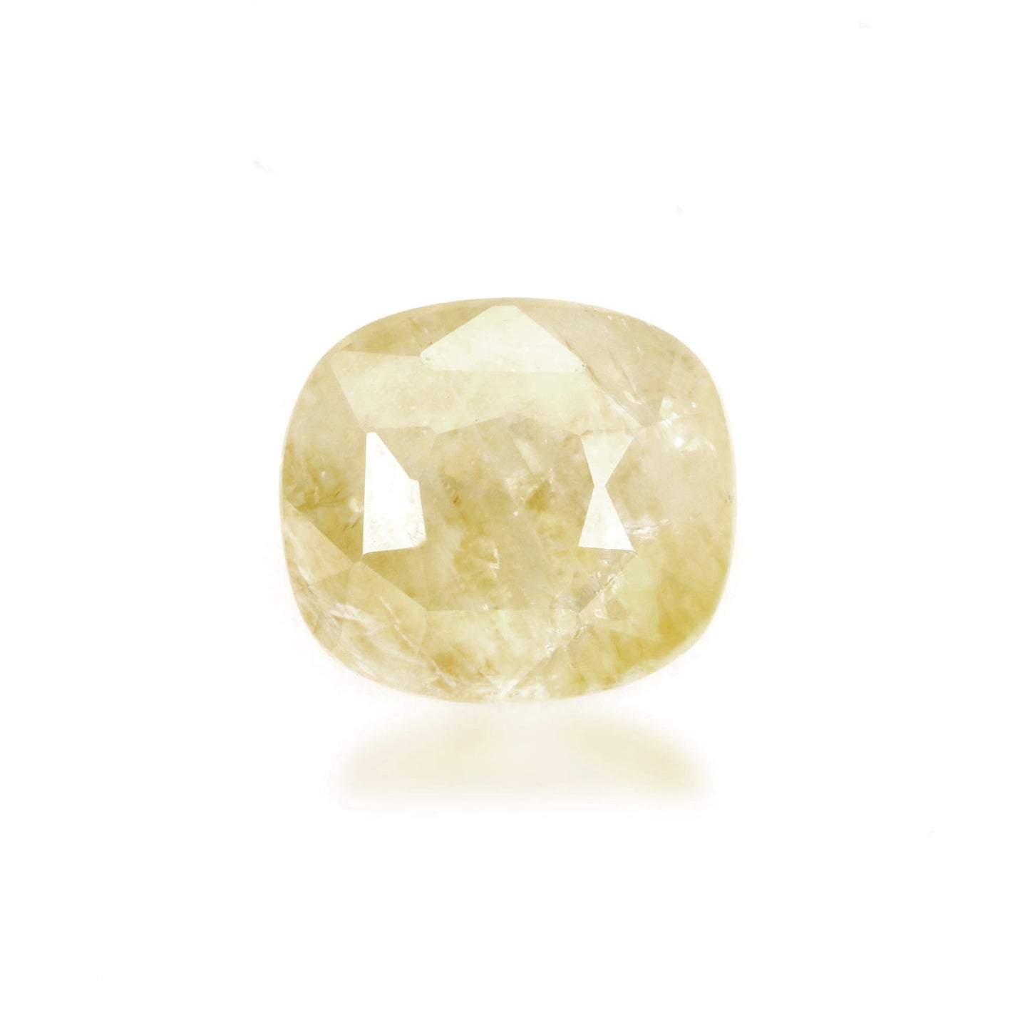 Certified Yellow Sapphire-4.40 Carats (4.84 Ratti) Sri Lanka (Ceylon), SKU:UNZI29