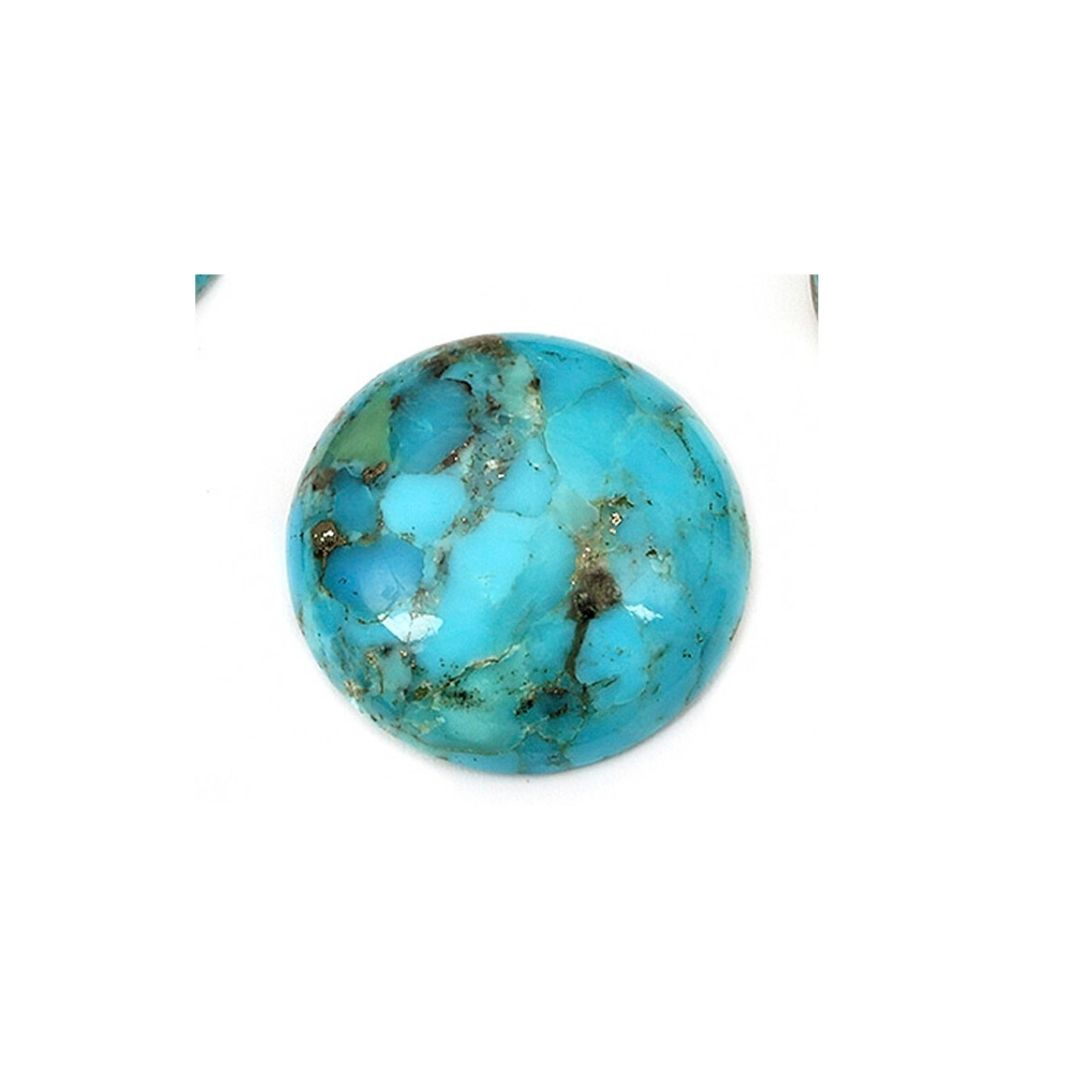 Certified Bonita Blue Turquoise 18x18mm 11.50 Carats