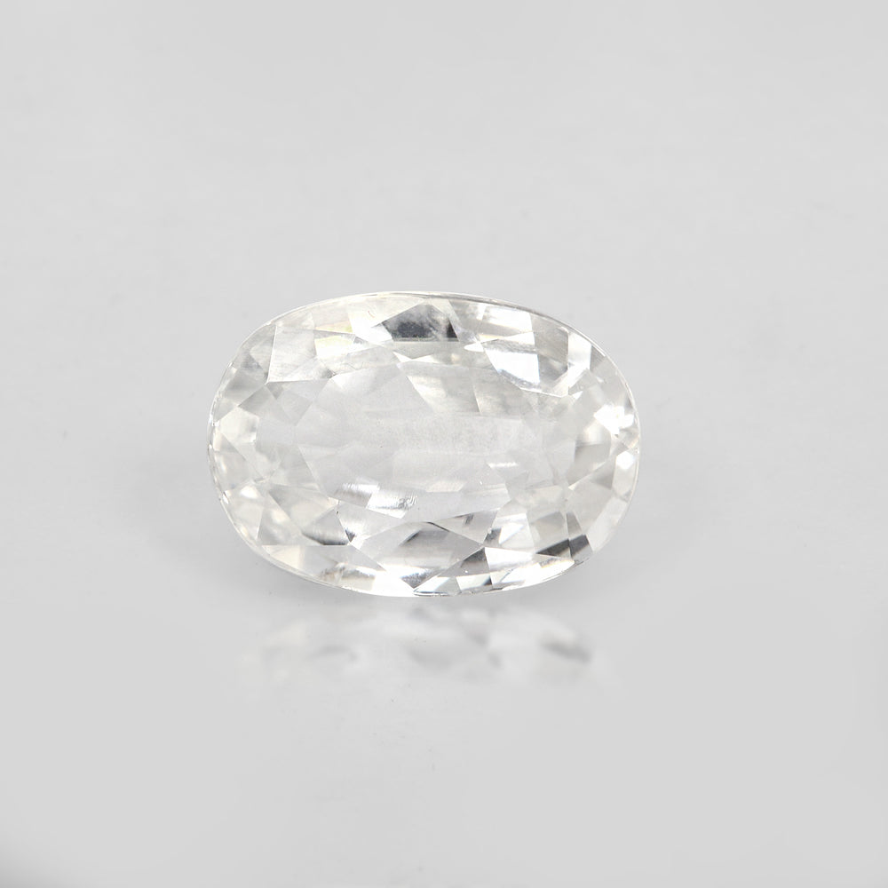 Certified White Zircon 6.48 Cts (7.12 Ratti) USVW60