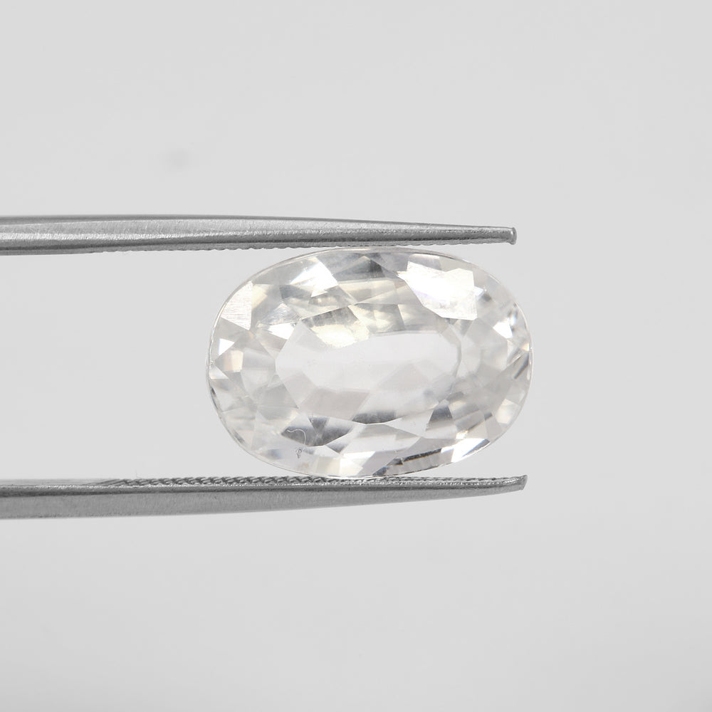 Certified White Zircon 6.48 Cts (7.12 Ratti) USVW60