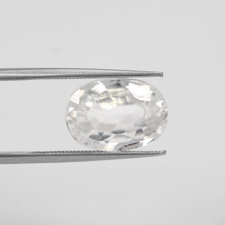 Certified White Zircon 6.47 Cts (7.12 Ratti) USVW60