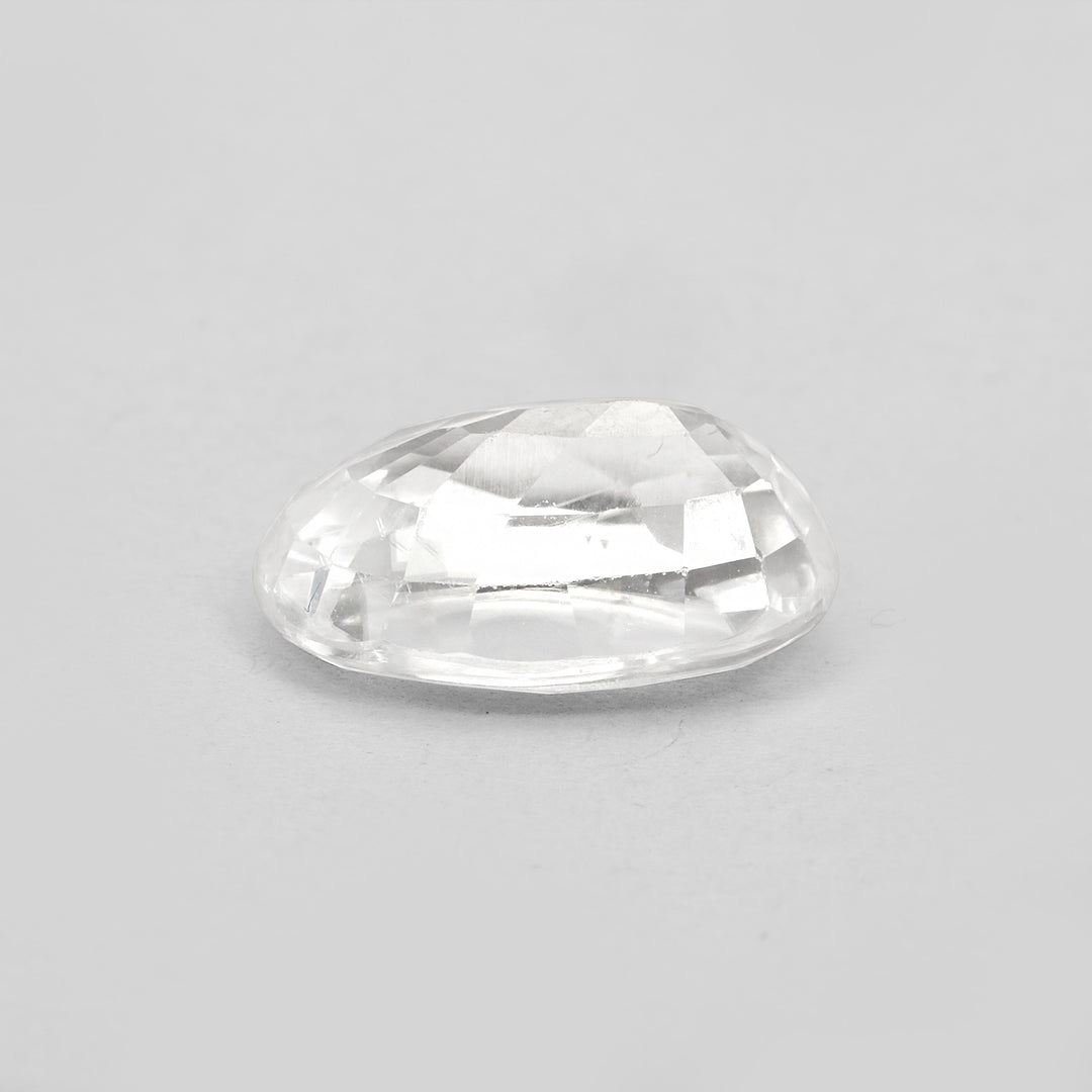 Certified White Zircon 6.47 Cts (7.12 Ratti)