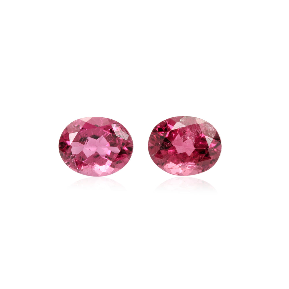 2Pc Lot Pink Tourmaline (Oval 5x4mm) UXSI19