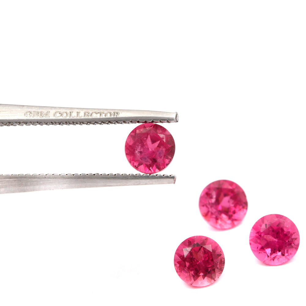 Rubellite Tourmaline 4x4mm 0.20 Carats
