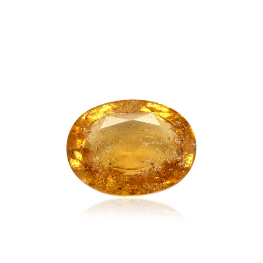 Certified Hessonite (Gomed) 7.09 Cts (7.79 Ratti) Sri Lanka (Ceylon) UZZI96