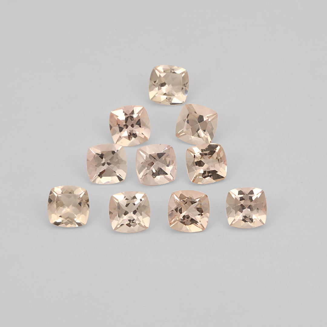 Peach Morganite 6x6mm 0.80 Carats