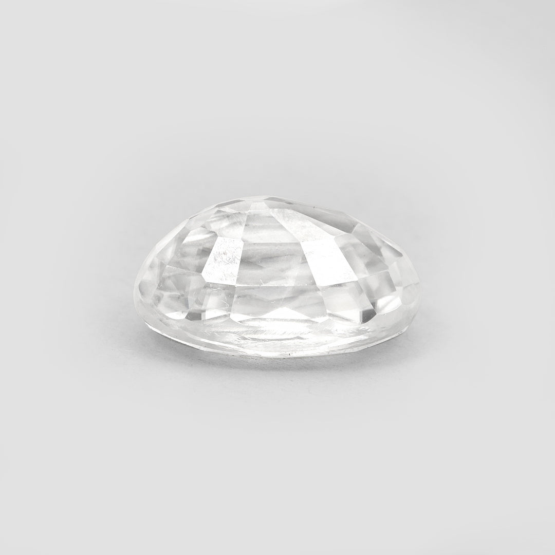 Certified White Zircon 7.55 Cts (8.31 Ratti)