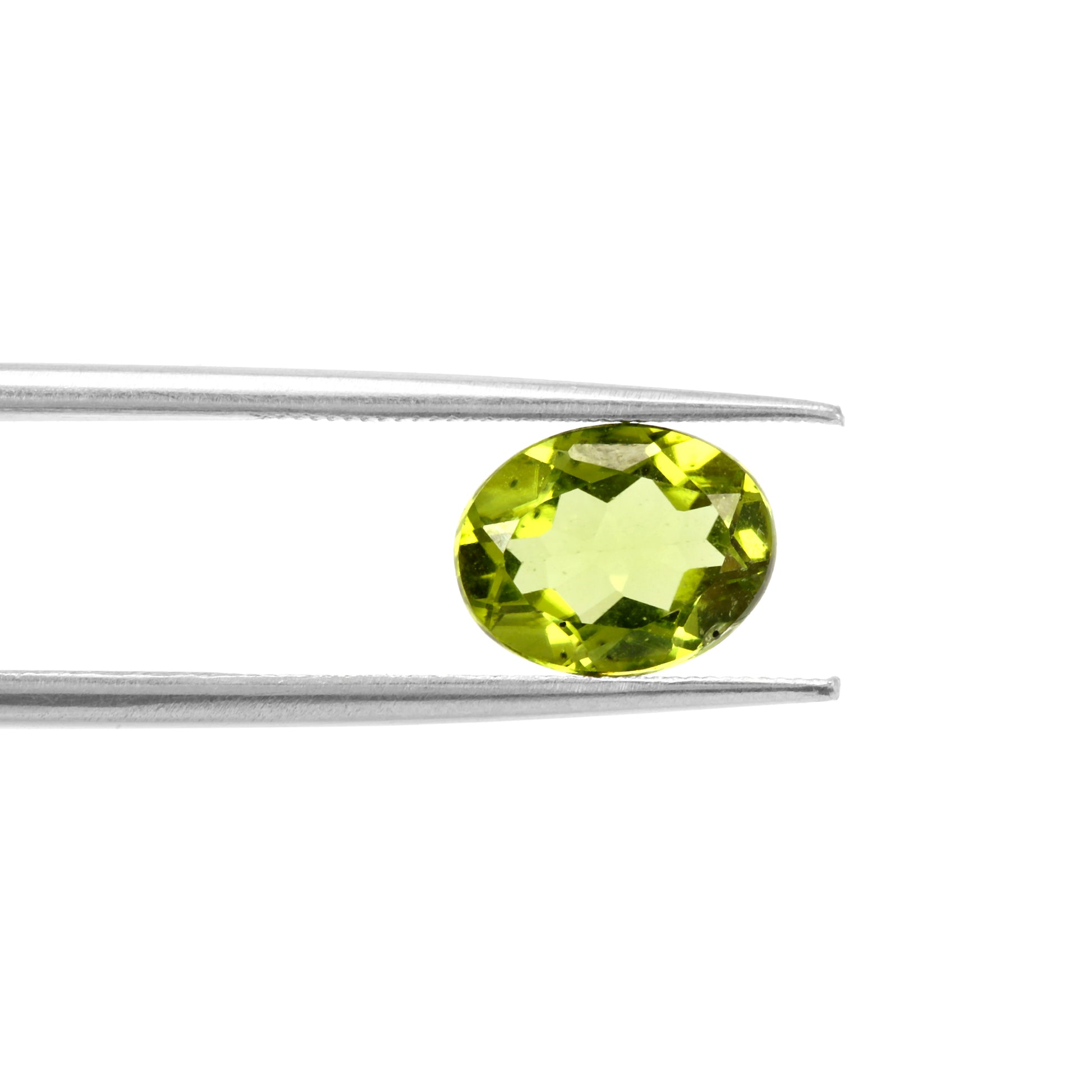 Certified Peridot Oval 1.75 Carats