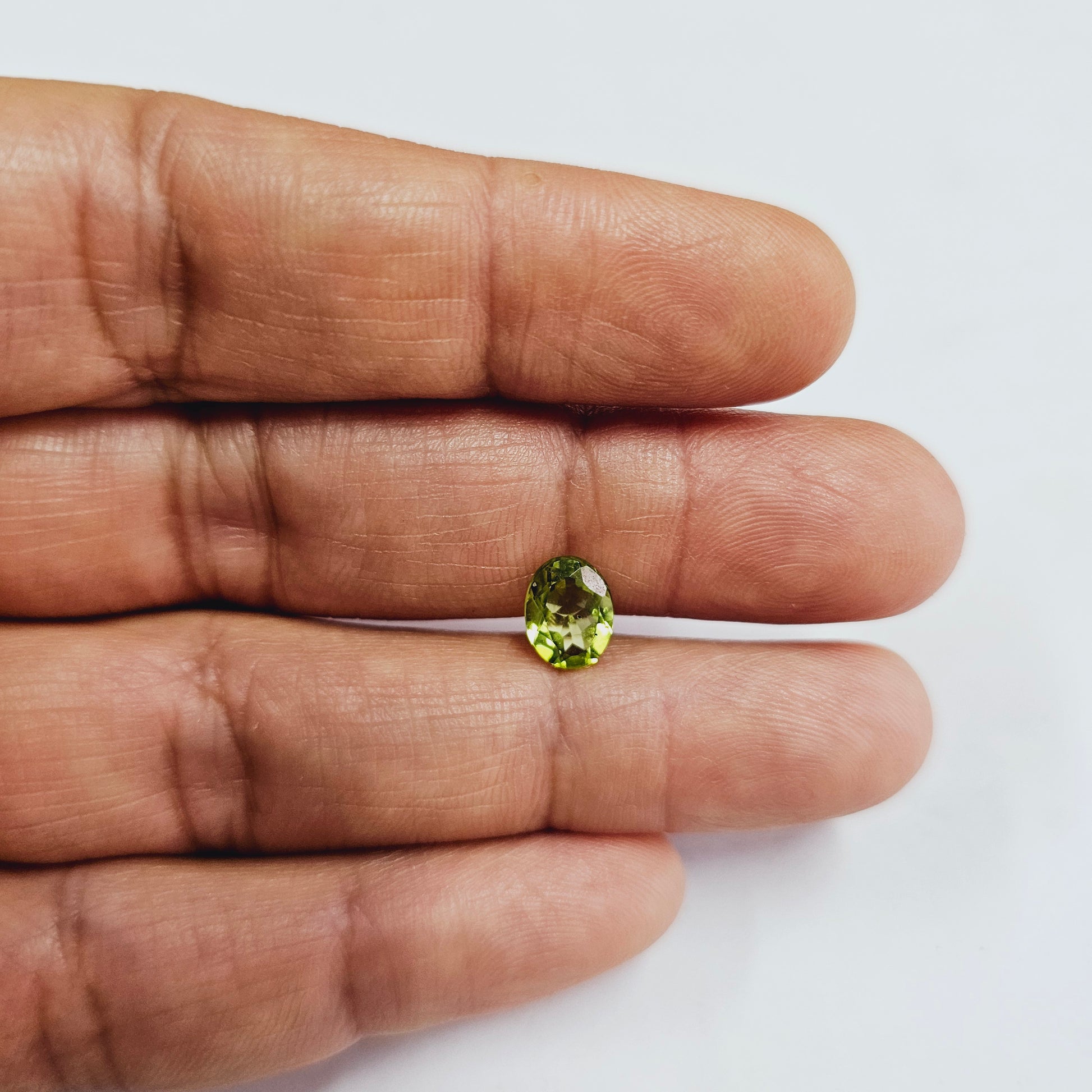 Certified Peridot Oval 1.75 Carats