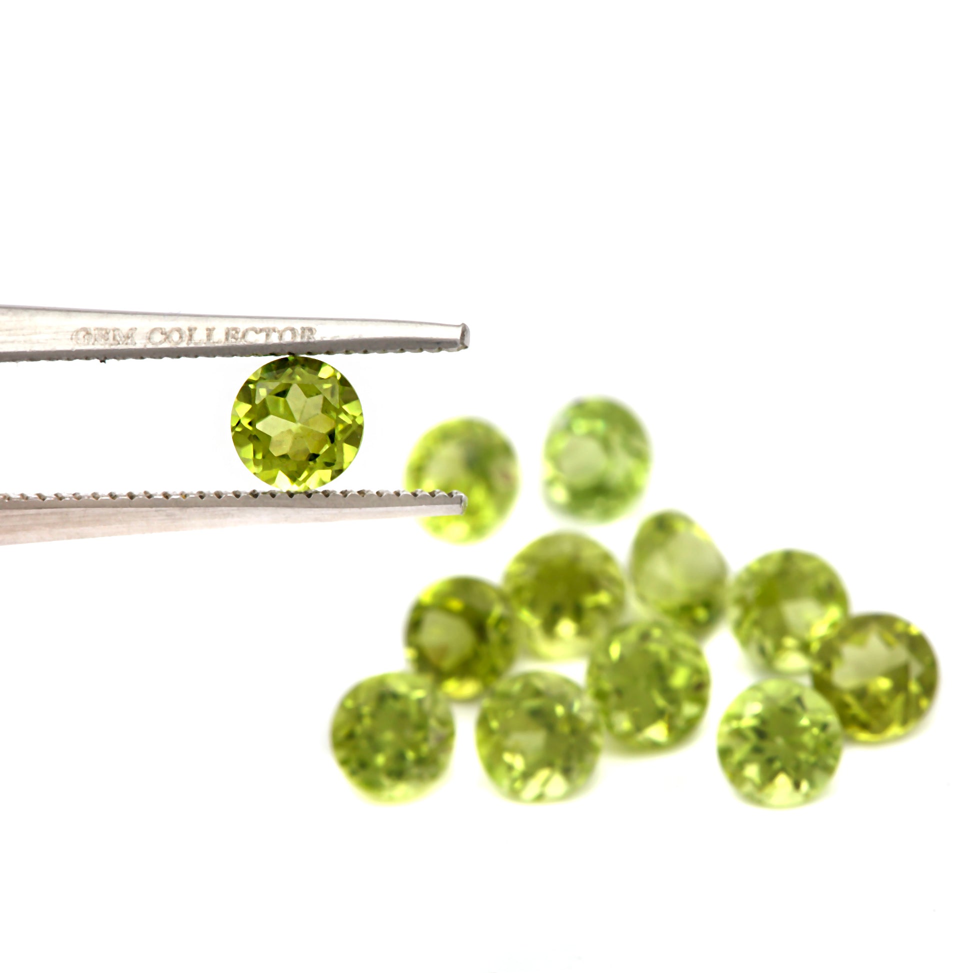 5Pc Lot Peridot 4x4mm 1.55 Carats