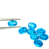 2Pc Lot Blue Apatite 6x4mm 0.80 Carats