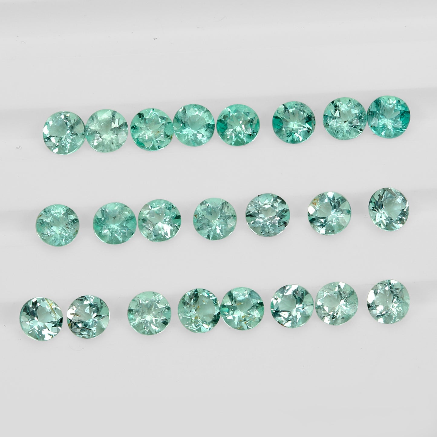 10Pc Lot Green Aquamarine 0.50 Carats