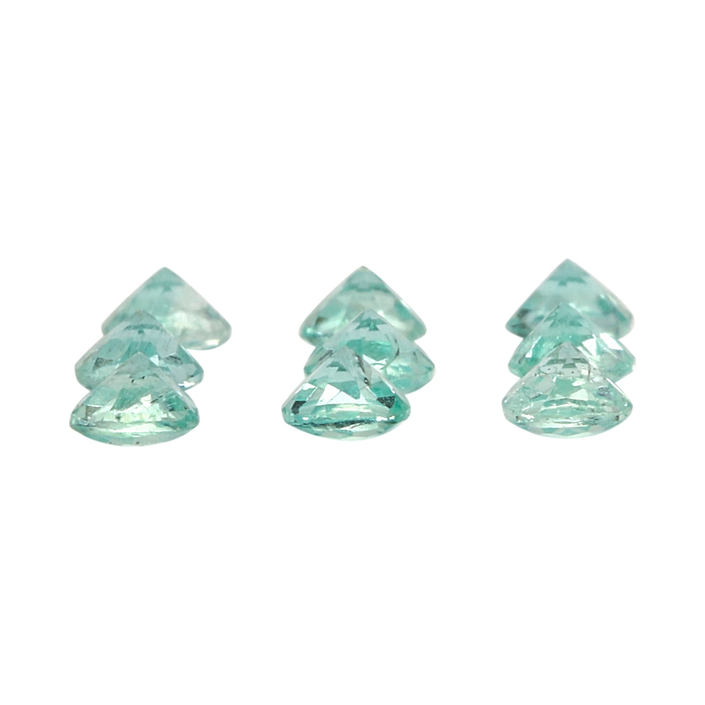 10Pc Lot Green Aquamarine 0.50 Carats