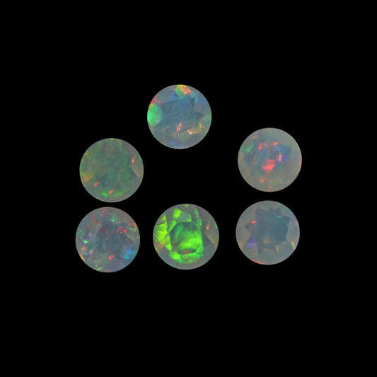 2Pc Lot Ethiopian Opal 5x5mm 0.30 Carats