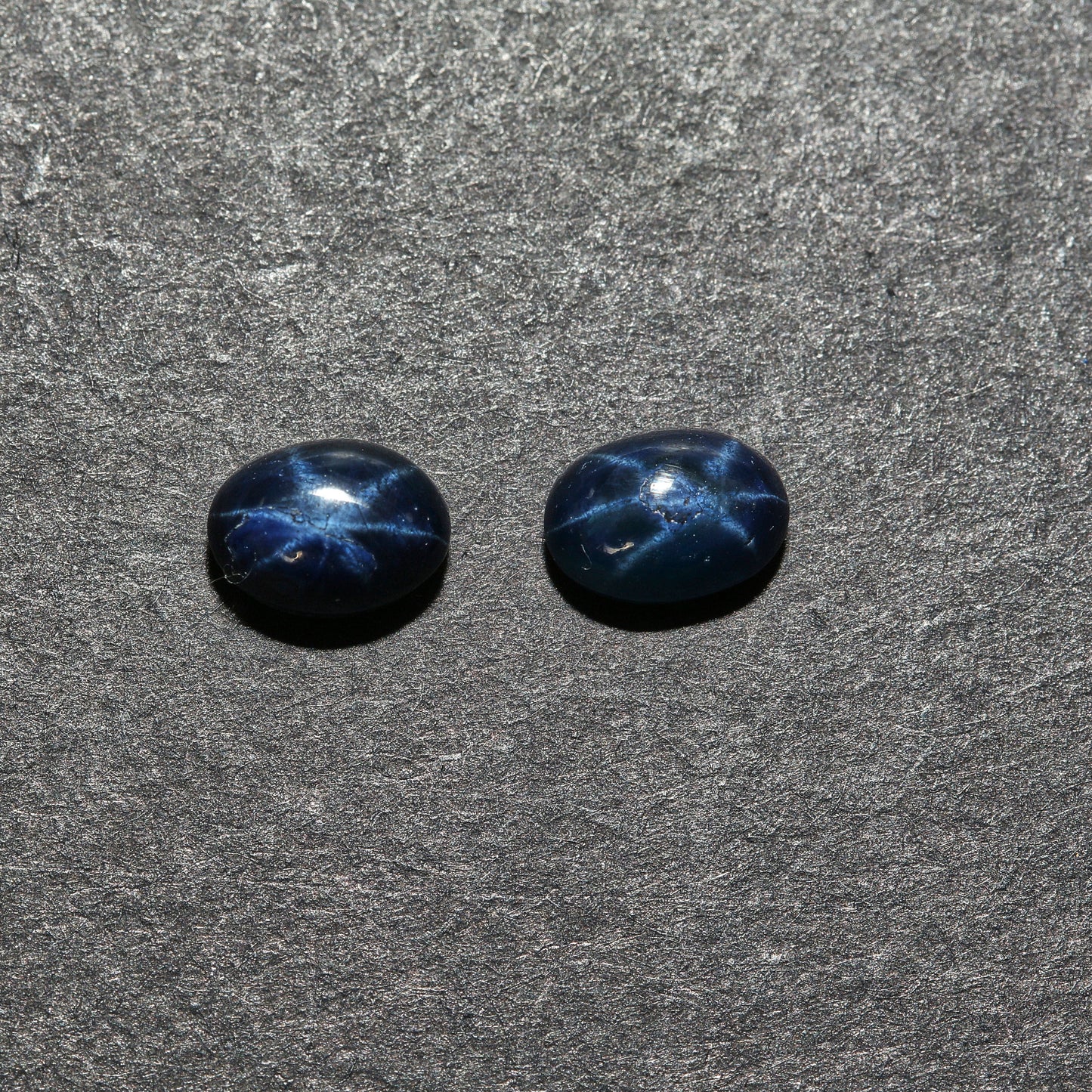 2Pc Lot Blue Star Sapphire Oval 2.40 Carats WEDS78