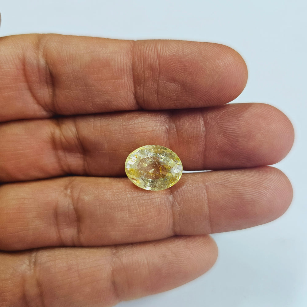 Certified Yellow Topaz 9.40 Cts (10.34 Ratti) WFZI54