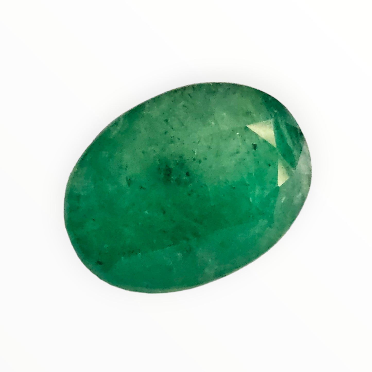 Certified Zambian Emerald (Panna)-7.66 Carats (8.43 Ratti) Zambia, SKU:Wh0306