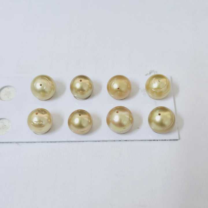 Golden South Sea Pearl 10mm Full Drilled 7.10 Carats WSCI14