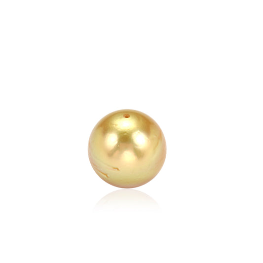 Golden South Sea Pearl 10mm Full Drilled 7.10 Carats WSCI14