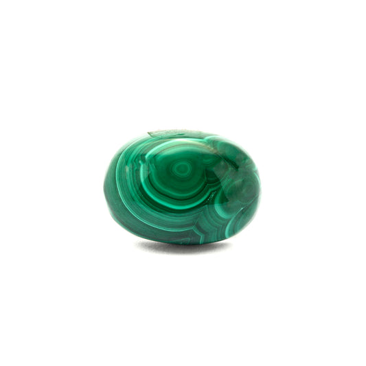 Natural Malachite Gemstone Oval Cabochon 19.35 Carats