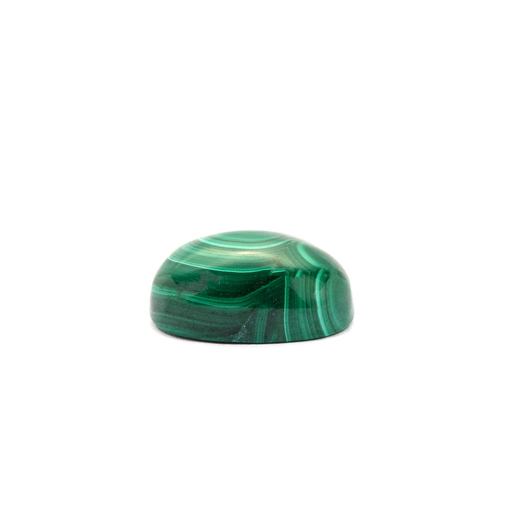 Natural Malachite Gemstone Oval Cabochon 19.35 Carats
