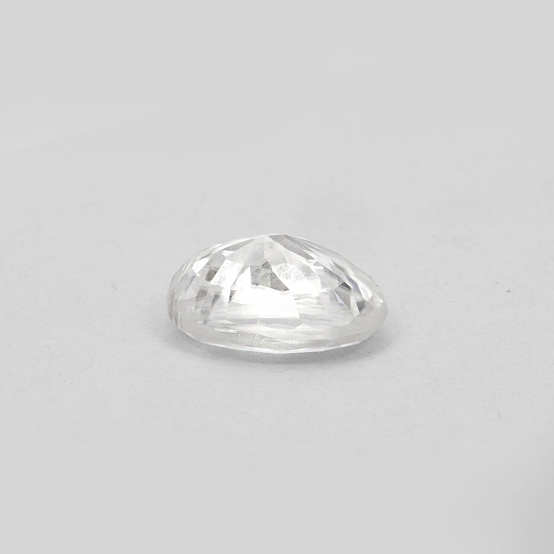 Certified White Zircon 9.52 Cts (10.47 Ratti) WZVW06