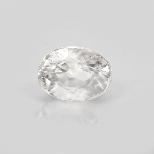 Certified White Zircon 5.60 Cts (6.16 Ratti) WZVW56