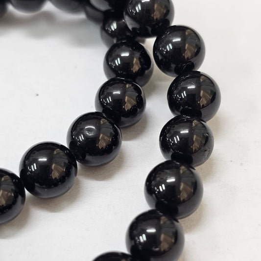 Black Tourmaline 8MM Round Bracelet | Healing Crystal