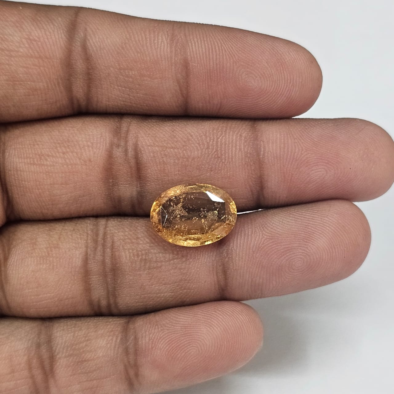 Certified Hessonite (Gomed) 7.57 Cts (8.32 Ratti) Sri Lanka (Ceylon) FPZI25