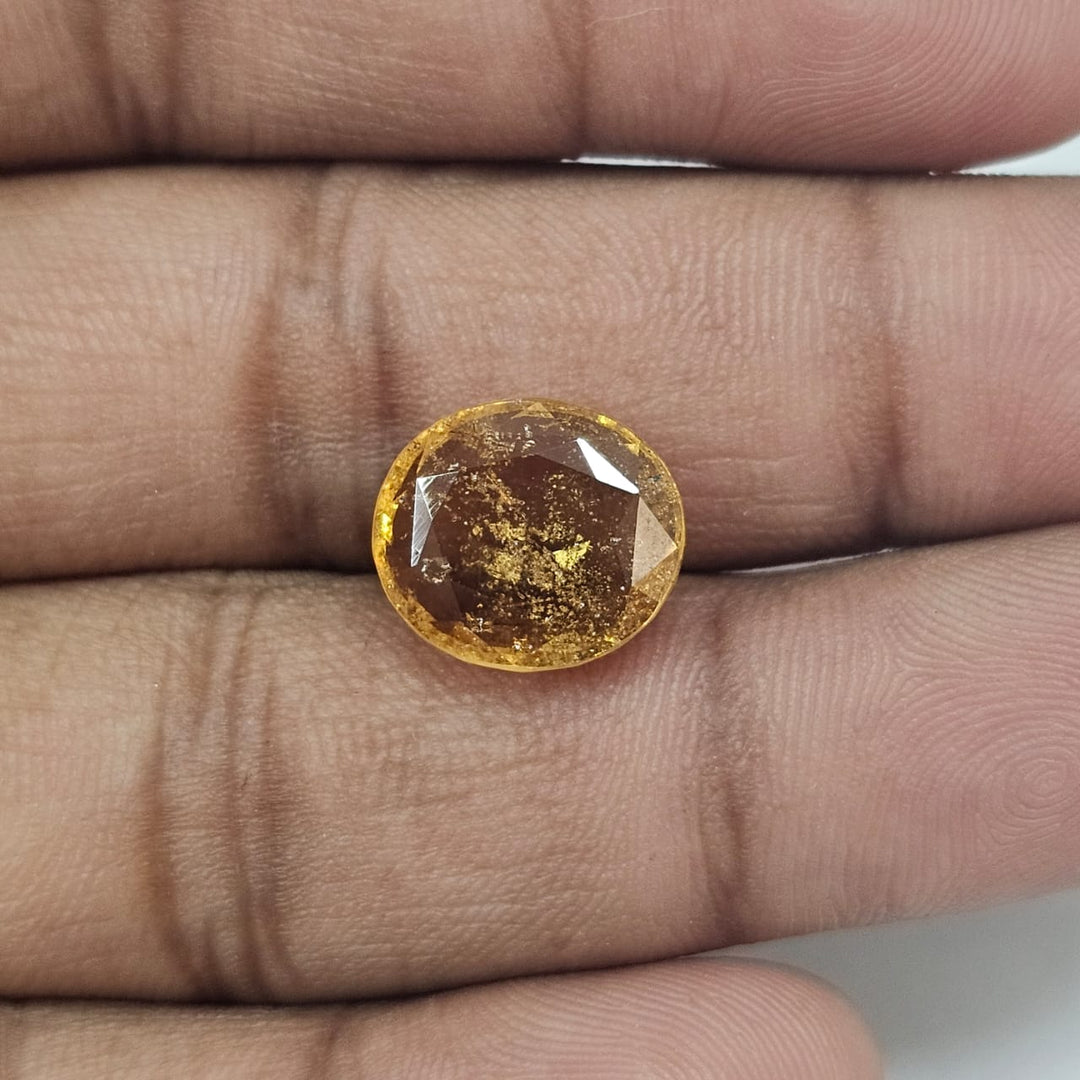 Certified Hessonite (Gomed) 8.46 Cts (9.30 Ratti) Sri Lanka (Ceylon) BVZI80