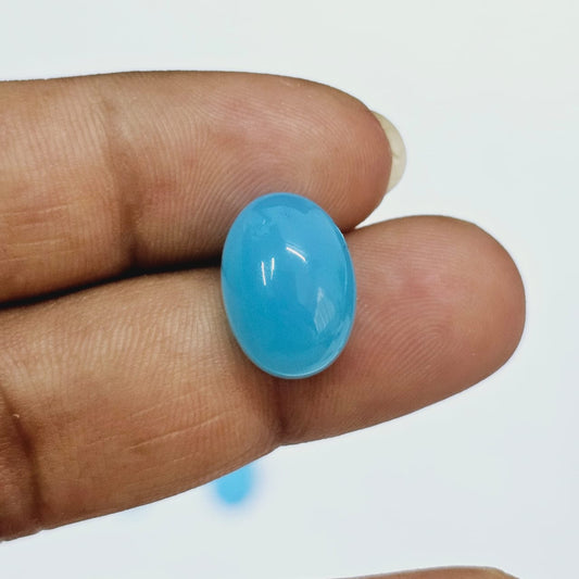 Chalcedony Agate (Blue Agate) Oval 6.00ct. (6.60 Ratti) JM0307_2