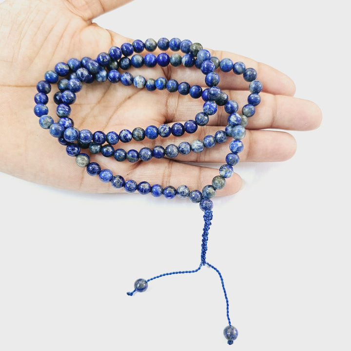 Lapis Lazuli Jaap Mala (108 Beads)