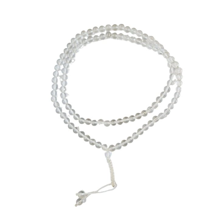 Clear Quartz (Sphatik) Jaap Mala (108+2 Beads)