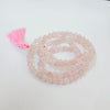Certified Jain Japa Mala in Rose Quartz (108+3 Beads)