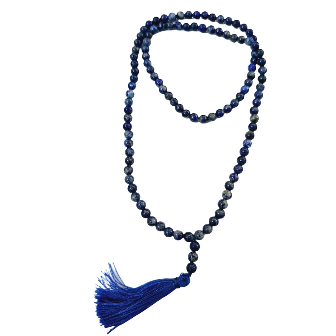 Jain Japa Mala in Lapis Lazuli (108+3 Beads)